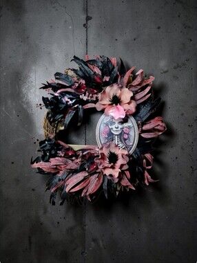Romantic Halloween wreath